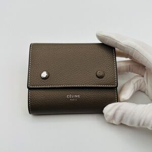 Celine Tri Fold Leather Wallet
